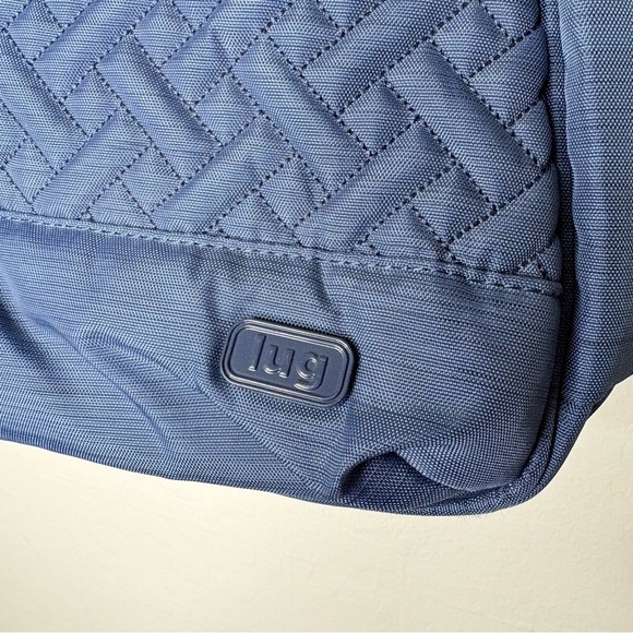 Lug Bumper Tote Bag Brushed Blue Quilted Travel Gym Overnight Carryall Crossbody - Picture 4 of 13